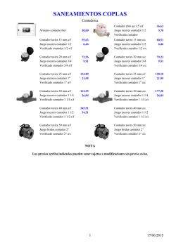 Contadores - saneamientos coplas