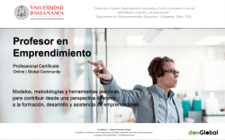 Profesor en Emprendimiento