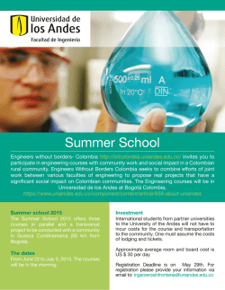 Summer School - Ingegneria Senza Frontiere