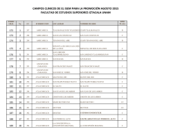 PLAZAS DE SERVICIO SOCIAL ESTADO DE MEXICO SSA