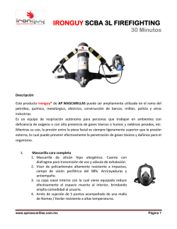 IRONGUY SCBA 3L FIREFIGHTING 30 Minutos