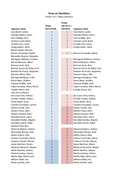 Grau en Gen&egrave;tica