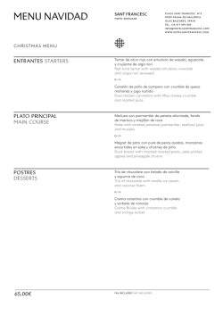 MeNu NAVIDAD - Sant Francesc