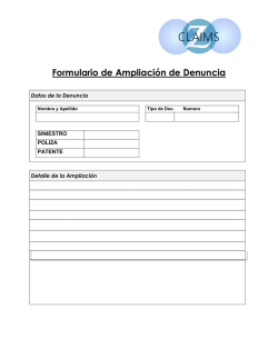 Formulario de Ampliaci&oacute;n de Denuncia