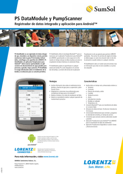 Comunicaci&oacute;n local v&iacute;a Bluetooth de las Bombas Solares