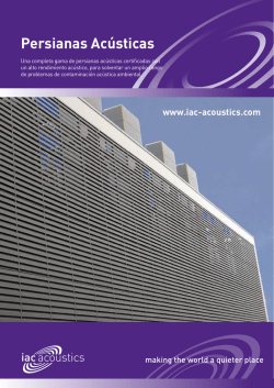 Persianas Ac&uacute;sticas