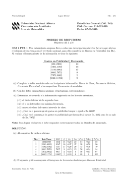 Universidad Nacional Abierta Estad&acute;ıstica General