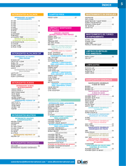 &iacute;ndice - Diken Int.