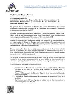 Dr. Carlos Iv&aacute;n Moreno Arellano Comisi&oacute;n de Planeaci&oacute;n