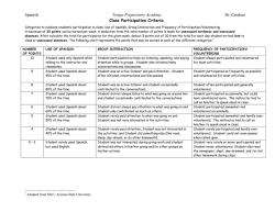 Class Grading Criteria