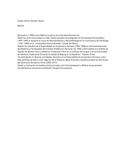 Sergio H&eacute;ctor Centeno Ibarra - Escuela Nacional de Medicina y