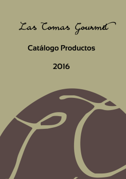 Cat&aacute;logo Productos Las Comas Gourmet