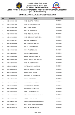 Republic of the Philippines - Embassy of the Philippines In Brunei
