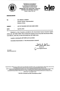 rehiyon vii, gitnang visayas region vii, central visayas memorandum