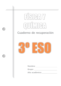 Cuaderno 3&ordm; ESO