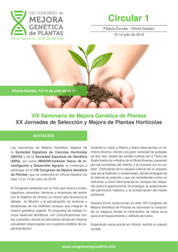 Primera circular - Sociedad Espa&ntilde;ola de Gen&eacute;tica