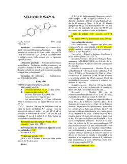 VII. SULFAMETOXAZOL &ndash; Mercosur