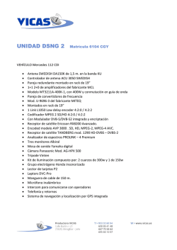 UNIDAD DSNG 2 Matr&iacute;cula 6104 CGY VEH&Iacute;CULO Mercedes