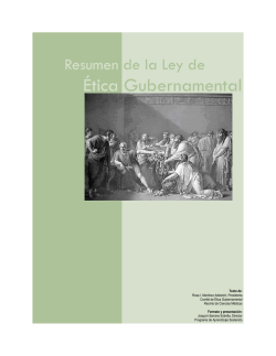 Resumen de la Ley de Etica - RCM