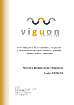 Molinos Impactores Primarios Serie AREMAR