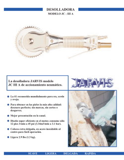 Desolladora JCIIIA - ICCA - Interandi de Construcciones