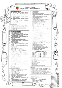 INICIAL - 4 A&Ntilde;OS TEXTOS, &Uacute;TILES Y UNIFORME