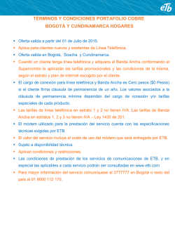 T&eacute;rminos y condiciones Oferta Cobre Hogares Bogot&aacute;