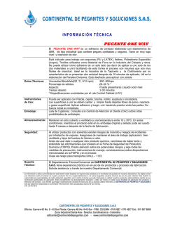 PEGANTE ONE WAY - Continental de Pegantes