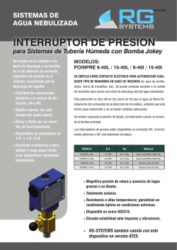 INTERRUPTOR DE PRESION