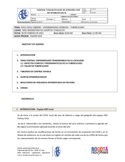 Acta Cove Local - Hospital Tunjuelito