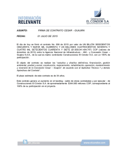firma de contrato cesar - Construcciones El C&oacute;ndor