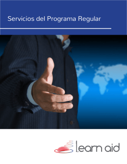 Servicios del Programa Regular