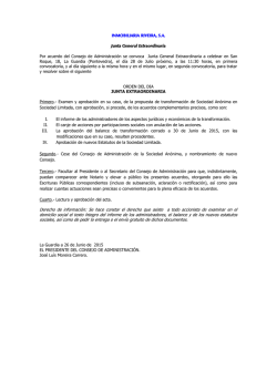 Se hace constar el derecho que asiste a todo accionista de