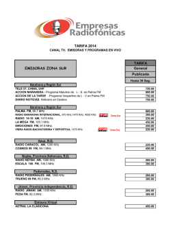 30 seg - Empresas Radiof&oacute;nicas