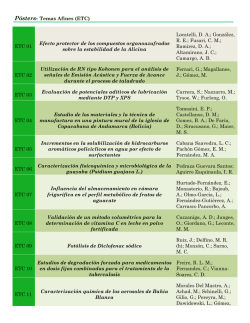 P&oacute;sters- Temas Afines (ETC) ETC 01 Efecto protector de los