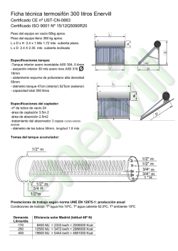 Ficha t&eacute;cnica termosif&oacute;n 300 litros Enervill