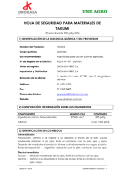 dossier t&eacute;cnico del producto formulado confidate 20 sl