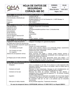 hoja de datos de seguridad coraza 480 sc