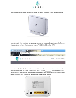 Gu&iacute;a para cambio de contrase&ntilde;a modem Huawei