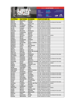 PATERNO MATERNO NOMBRE PARTICIPAR&Eacute; EN