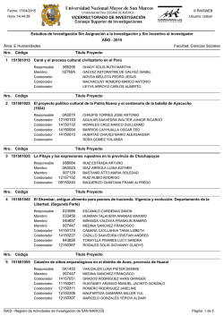 Estudios de Investigaci&oacute;n Sin Asignaci&oacute;n a la Investigaci&oacute;n y Sin