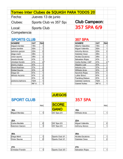 Sport Club vs 357 Spa