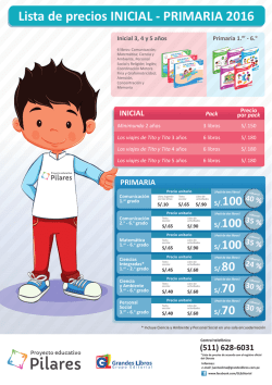 Lista de Precios 2015 A5 (actualizado 2016)