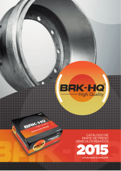 CAT&Aacute;LOGO DE PARTE DE FRENO VEH&Iacute;CULOS PESADOS