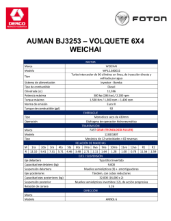 AUMAN BJ3253 &ndash; VOLQUETE 6X4 WEICHAI