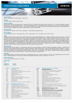 FICHA DE VEH&Iacute;CULO IVECO STRALIS
