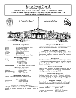 27 de septiembre, 2015 - Sacred Heart Catholic Church