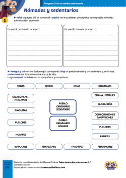N&oacute;mades y sedentarios