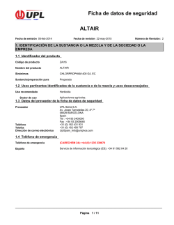 ALTAIR Ficha de datos de seguridad