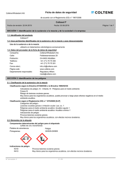Ficha de datos de seguridad